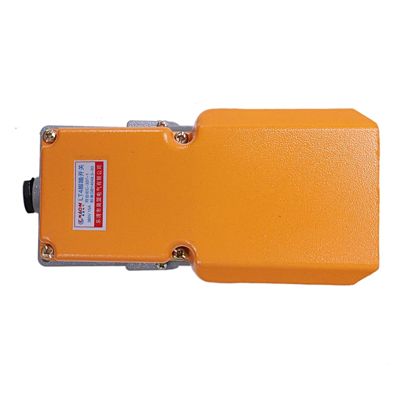 LT4 foot switch aluminium case treadle pedal for machine tool control silver contact Promotion | Строительство и ремонт