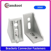 20pcs corner fitting angle 30x60 decorative brackets accessories l connector fasten connector for 3030 aluminum profile