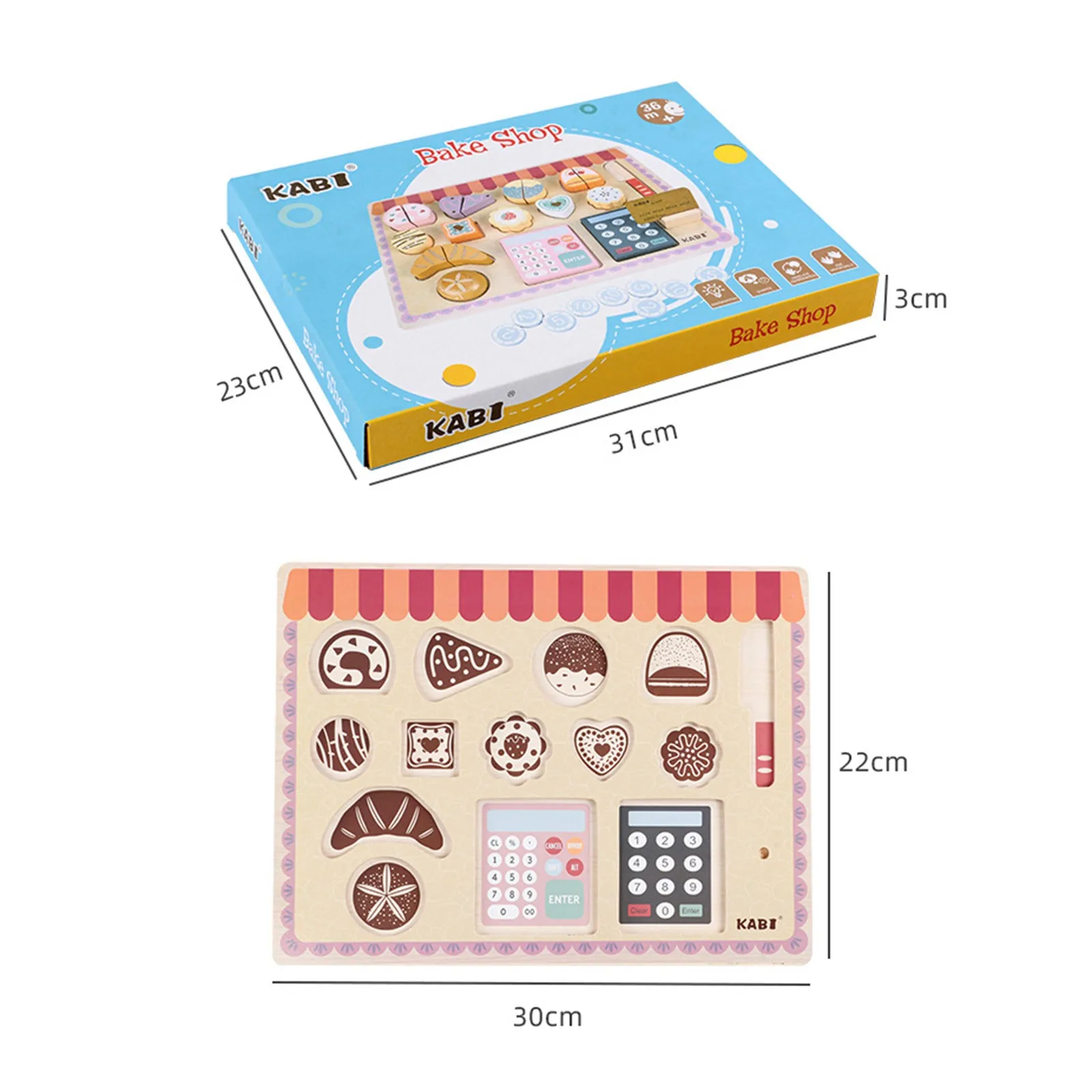 

Supermarket Wood Simulation Cash Wooden House Toys Imitate The Wooden Cash Learning Educational Toys Pretend Game Toys Kid