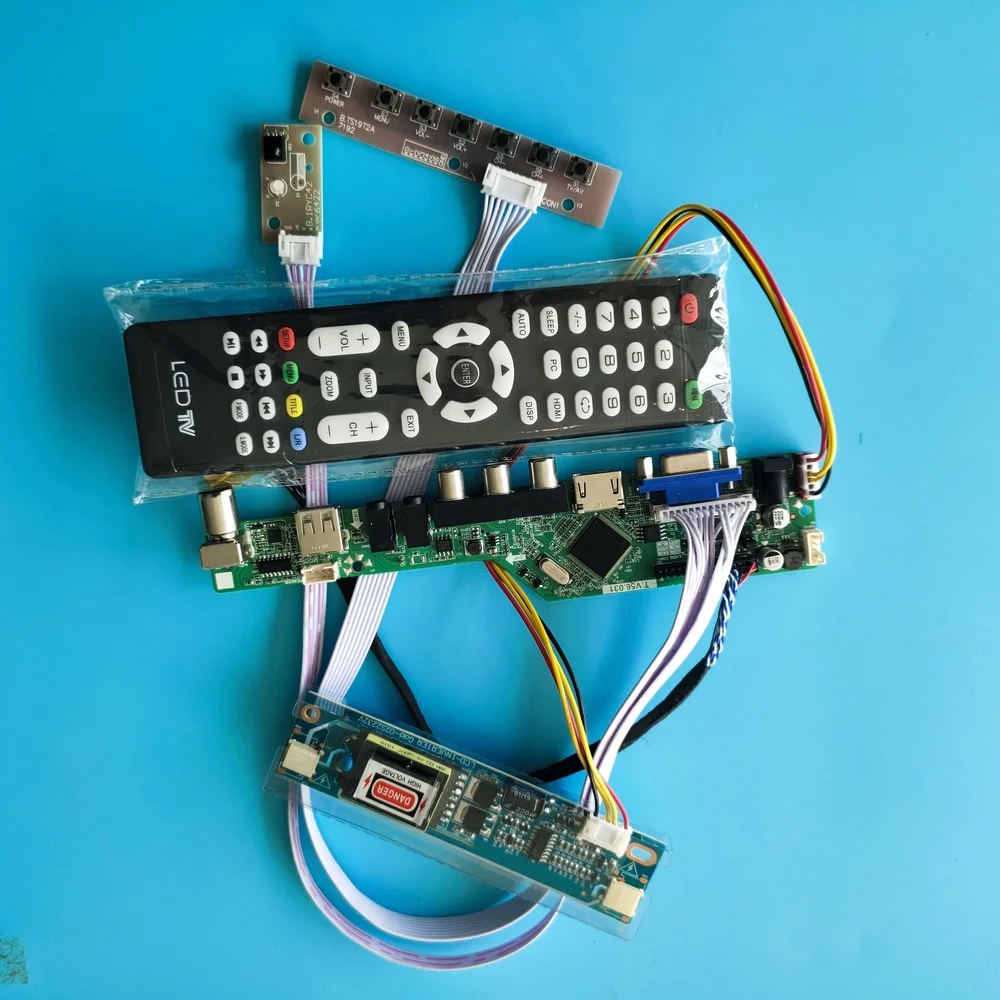 Lâmpadas de Exibição de Áudio Kit para Lm185wh1 Painel Hdmi-compatível Controlador Placa Driver Usb Lcd Led Monitor Vga av 2 tl 1366×768 tv