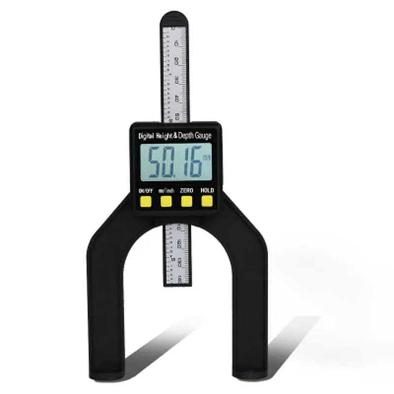 

Digital Depth Caliper Height Gauge Digital Tread Depth Gauge LCD Magnetic Self Standing Aperture 0-80mm