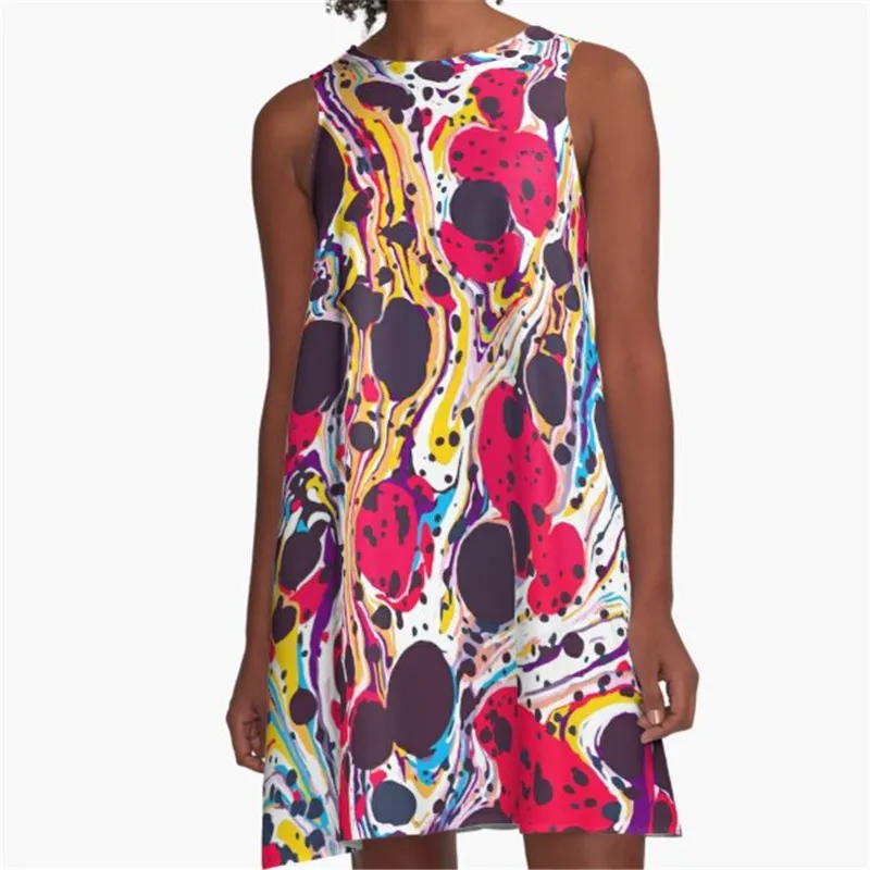 

Fashion Women summer dresses Purple Boheme Printed A-Line Boho Dress for women harajuku Sexy ladies mini short beach dress