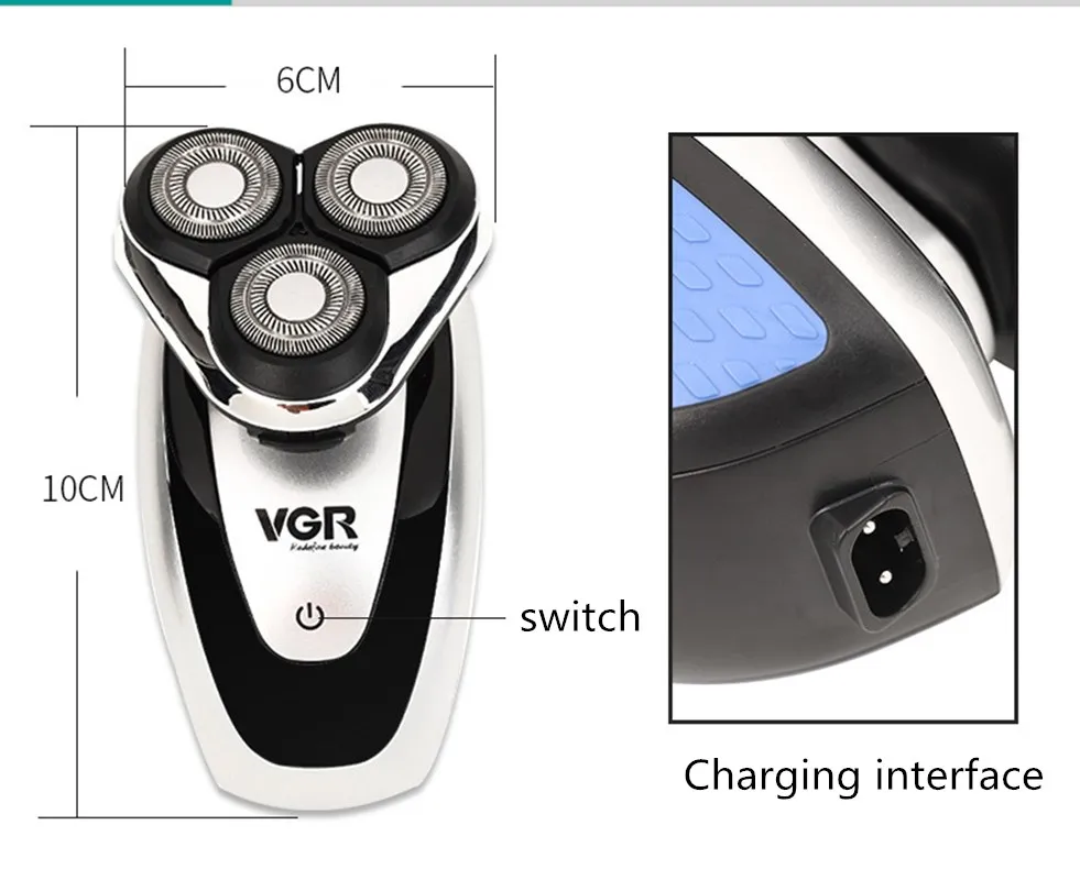 5 в 1 4D перезаряжаемая Лысьва электробритва для влажного и Сухого использования