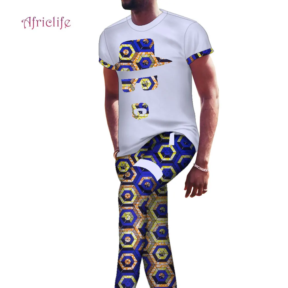 

2 шт., мужской комплект из футболки и брюк, с коротким рукавом