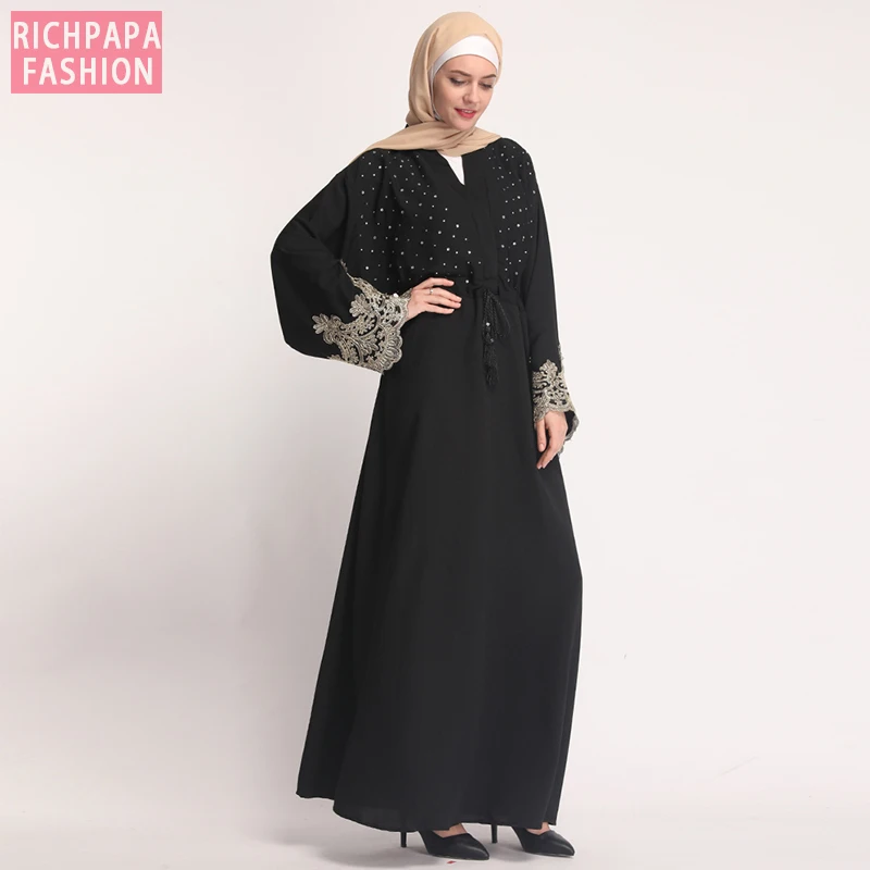 Бангладеш кафтан абайя Турция Катара Оман хиджаб мусульманское платье Абая для