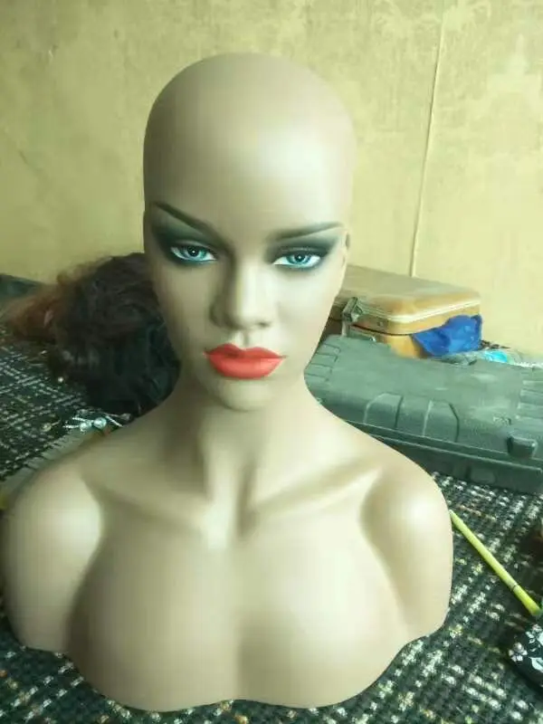 

Женский манекен из стекловолокна голова бюст для париков