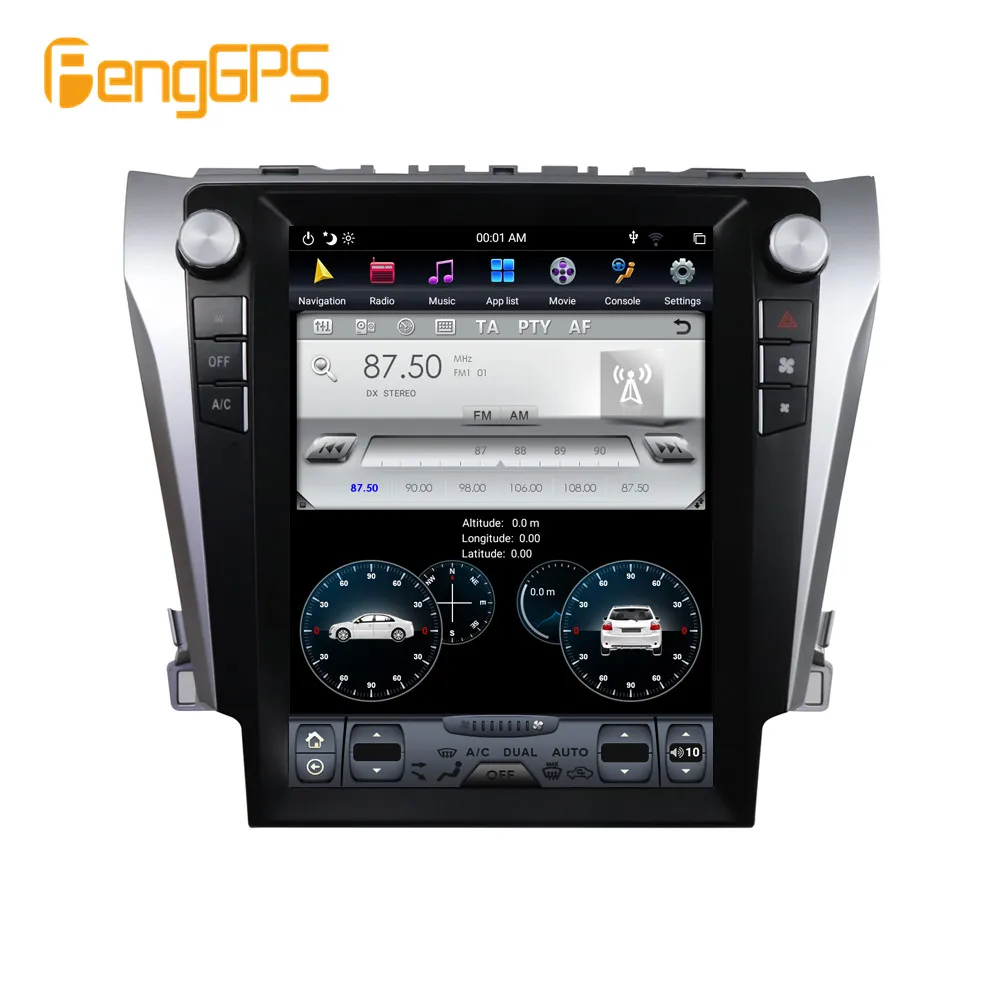 Автомагнитола 1 din навигация для Toyota Camry Aurion 2012 2016 DSP 12 дюйма вертикальный экран