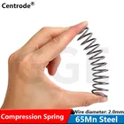 Пружина сжатия, пружина сжатия, диаметр пружины 2,0 мм, внешний диаметр 10-30 мм, Длина 15 мм-100 мм