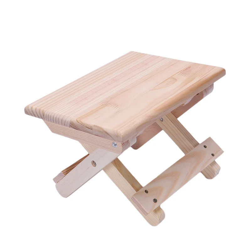 

Portable Beach Chair Simple Wooden Folding Stool Outdoor Furniture Fishing Chairs Modern Small Stool Camping Chair