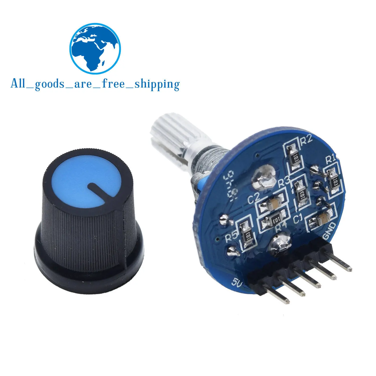 TZT поворотный модуль кодировщика для Arduino кирпичный датчик разработки круглый аудио вращающийся Потенциометр ручка крышки EC11