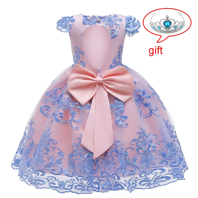 Elegant Children Princess Dress Kids Dresses For Girls Birthday Evening Party Flower Wedding Vestido 4 6 12 Y | Детская одежда и