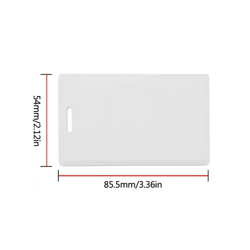

R91A Durable Access Control Authorization Cards Elevator Read-only Thick Card 1.8mm Blank White PVC Card Chip Tag Waterproof