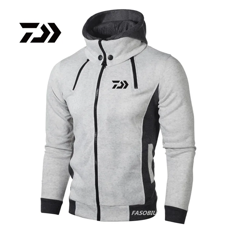 

Men's Sport Jacket Man Hoodies Fishing Sportswear Outdoor DAIWA Fishing Clothing Man Zipper Design Sleeve Sweatshirt Tracksuit
