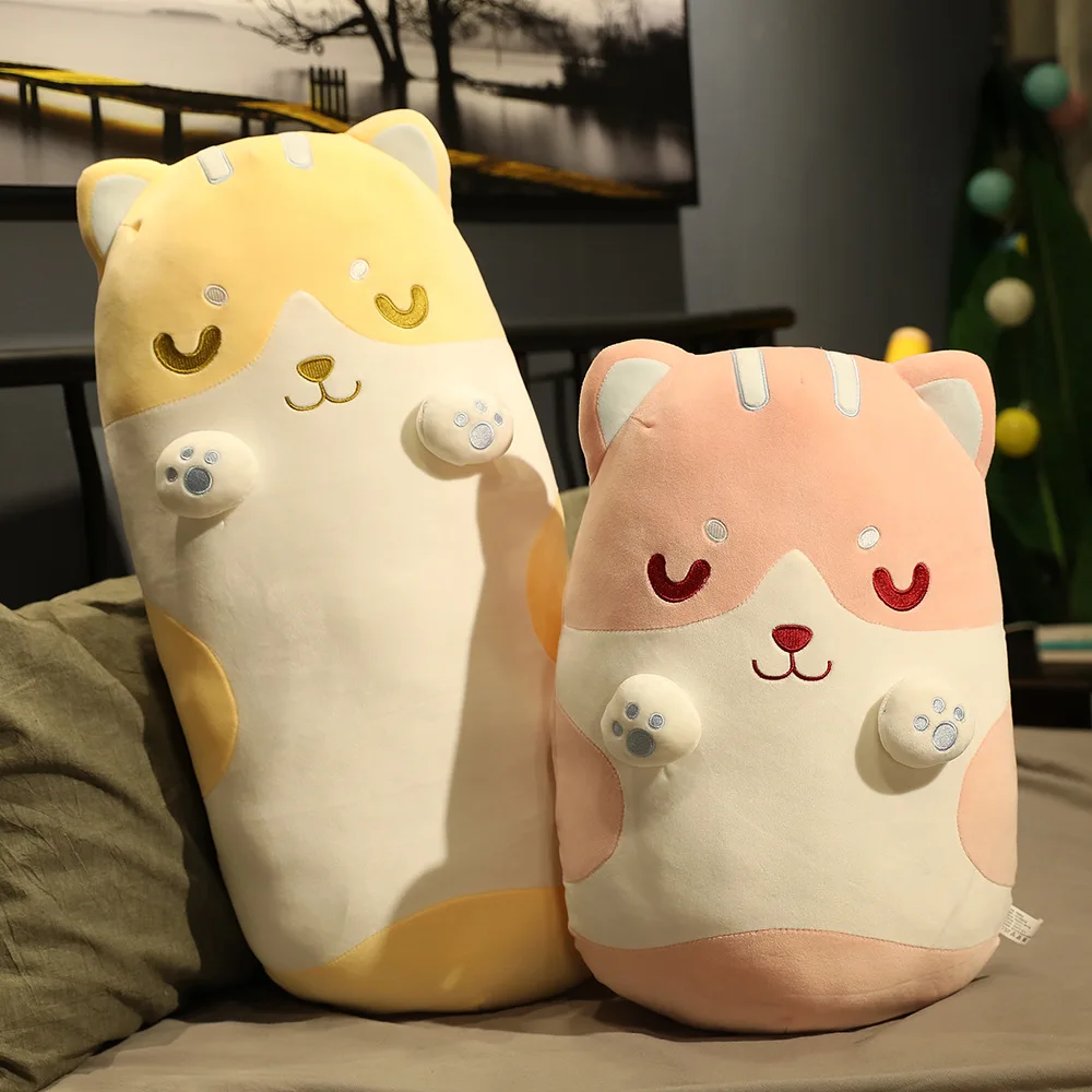 

1pcs 45/60cm Chai dog doll plush toy dog doll cute sleeping warm hand bed super soft pillow birthday gift girl