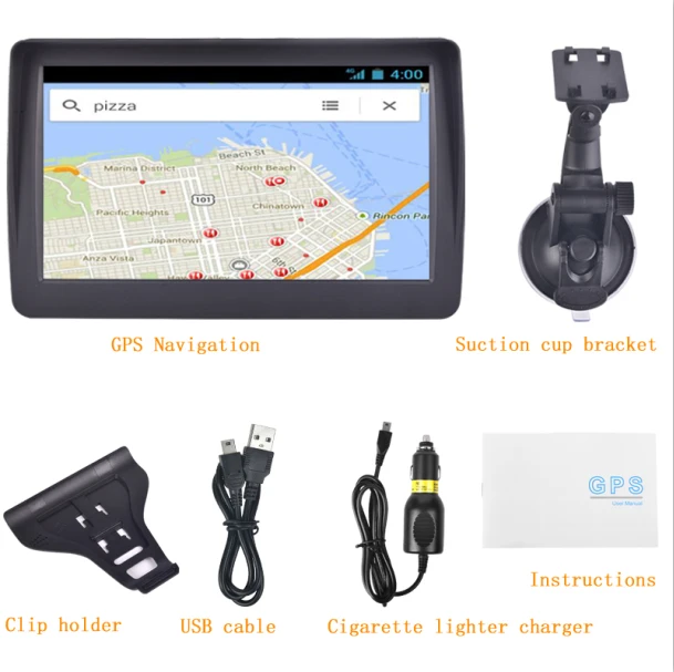 Автомобильный GPS навигатор 7 дюймов HD lincoln navigutorFM Bluetooth голосовая Автомобильная