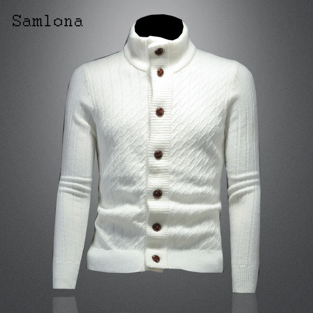 

Мужская трикотажная кофта в полоску, с открытым стежком