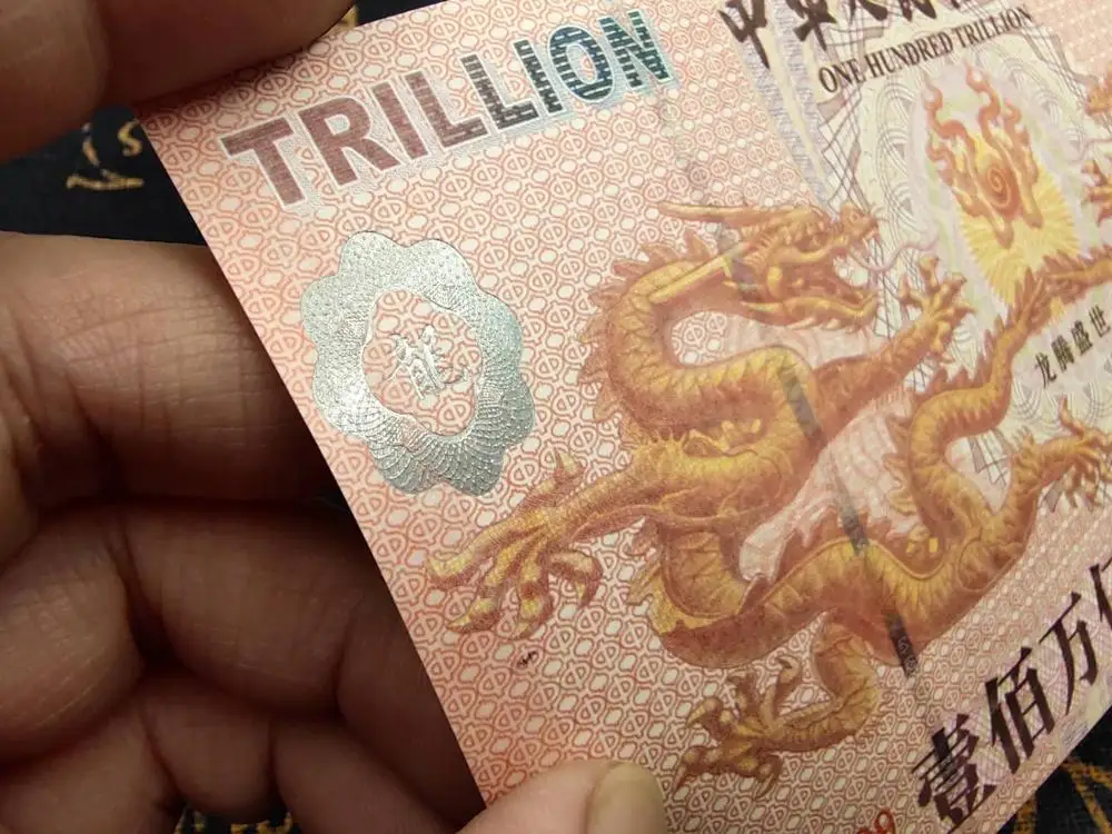 Китайский дракон деньги не валюта бумажные банкноты анти поддельные 100