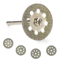10pcs 22mm diamond cutting discs cut diamond cut off rotary tool cutting disc disks diy tool with 2pcs rod drill fit rotary tool