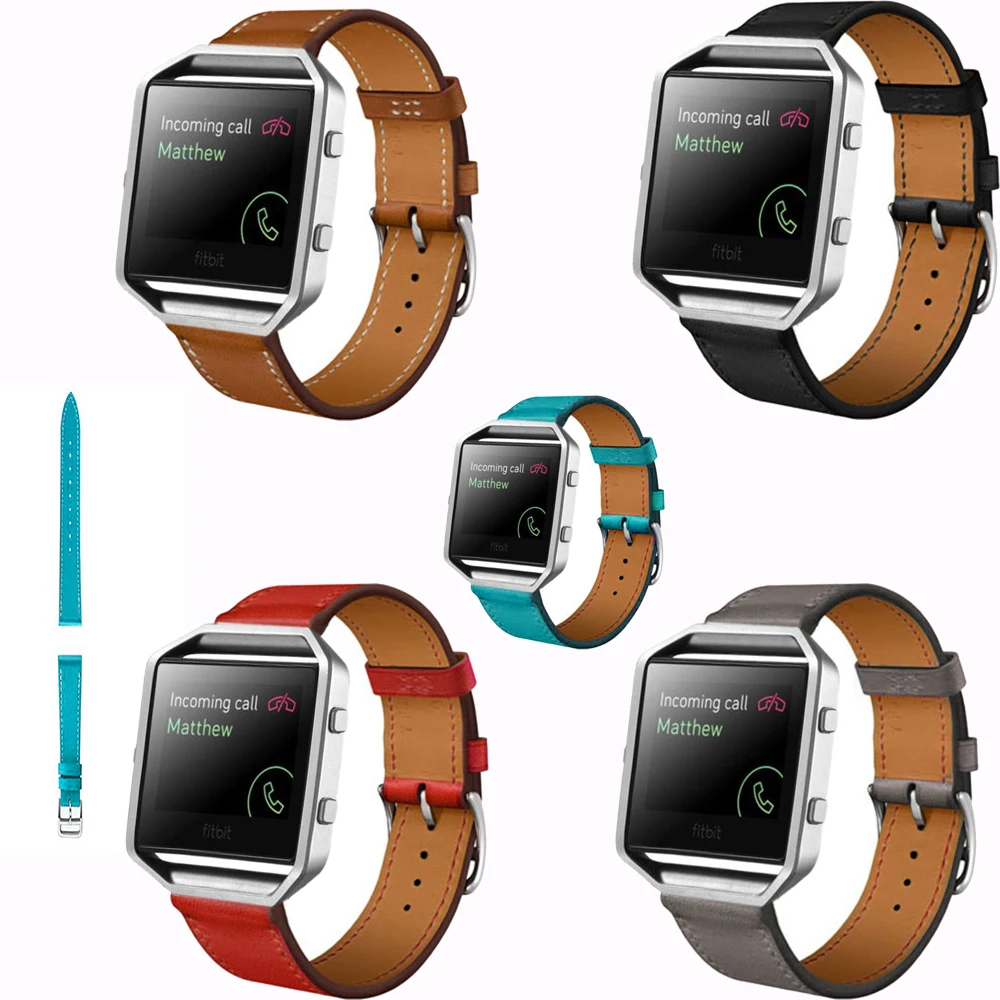 Кожаный ремешок для Fitbit Blaze fashion watch frontier/классический сменный Браслет умный