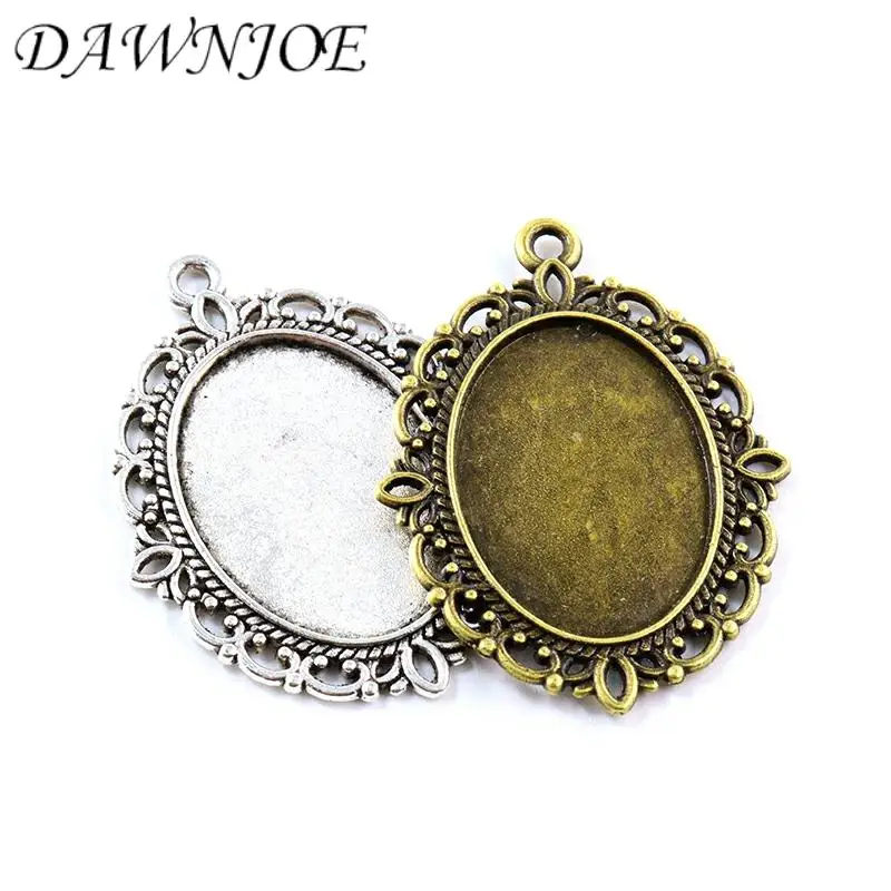 10 шт./lo 18x25 мм винтажный овальный Пустые Настройки база кабошон поднос основа