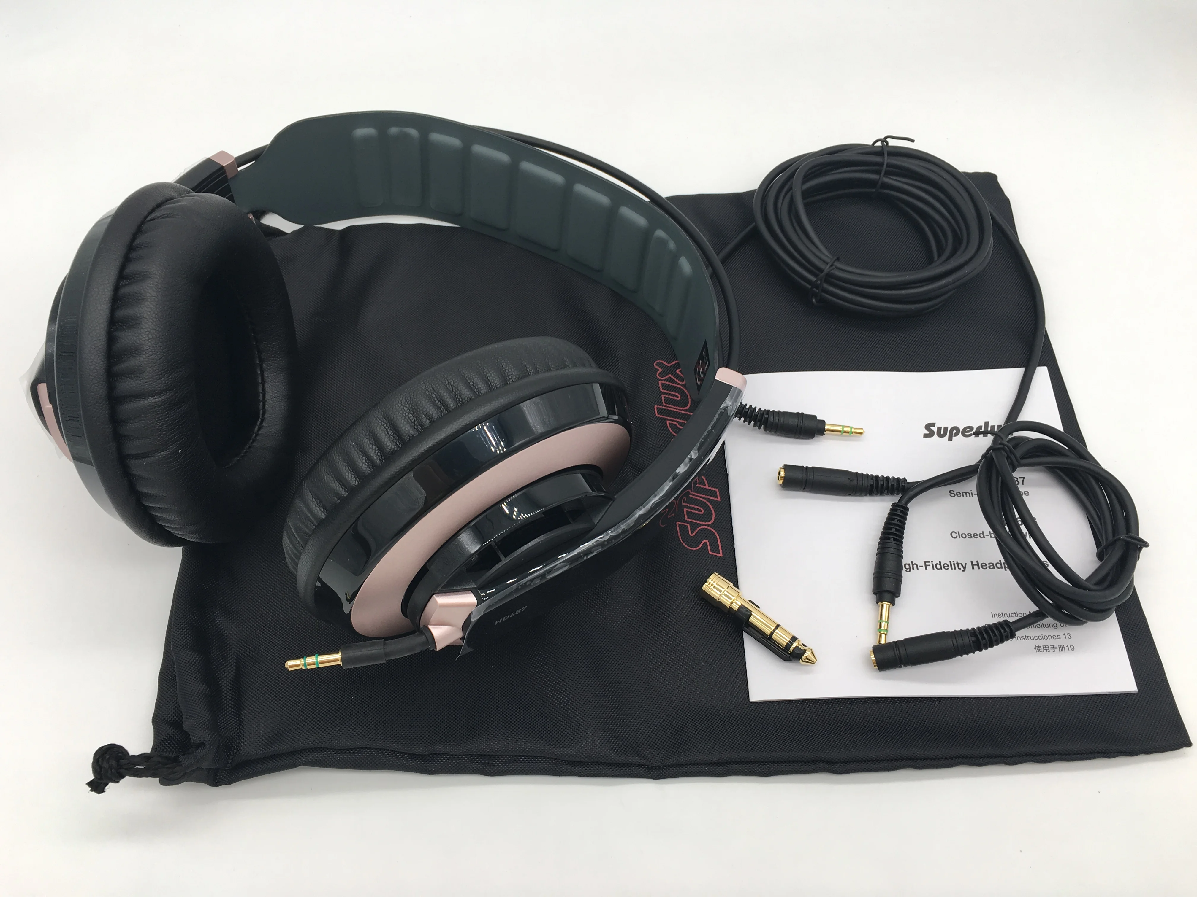 Профессиональные полуоткрытые студийные стандартные динамические наушники