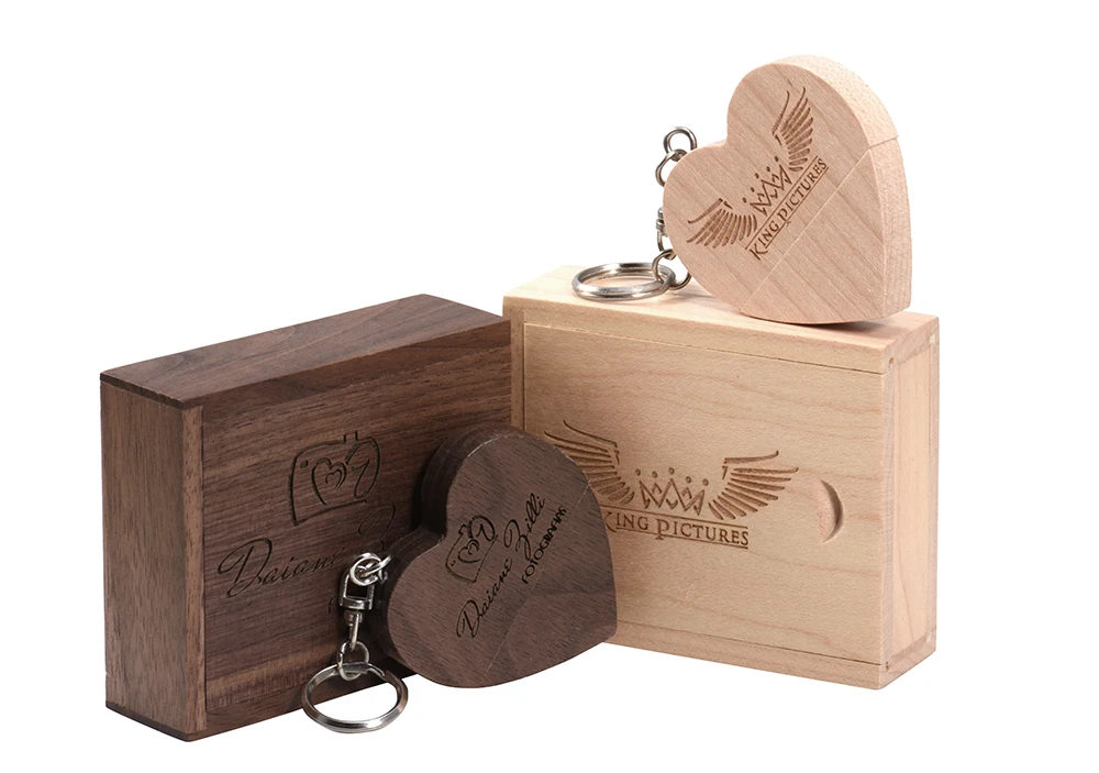 JASTER USB флэш-накопитель 2 цвета USB 3,0 внешний накопитель 4 ГБ 8 г 16 ГБ 32 ГБ 64 ГБ Деревянный usb+ коробка Флешка индивидуальный дизайн