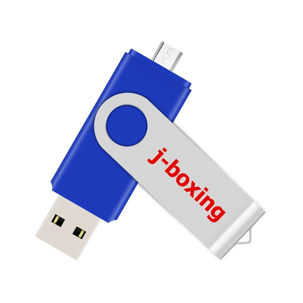 J-boxing OTG USB Flash 16 Гб Флешка двойной порт 16 Гб карта памяти Micro USB флэш-накопитель для Android samsung huawei LG планшет синий