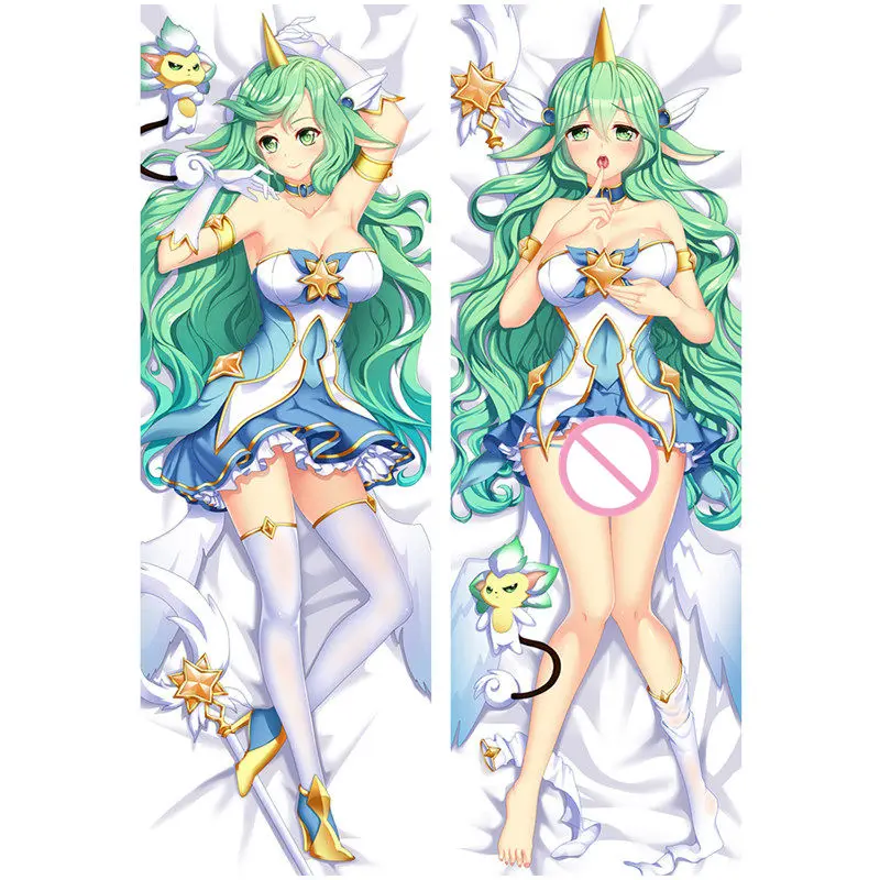 

Новое поступление, наволочки для подушек с аниме-игры Jinx Soraka, наволочка дакимакура, сексуальный 3D двухсторонний чехол для постельного белья...