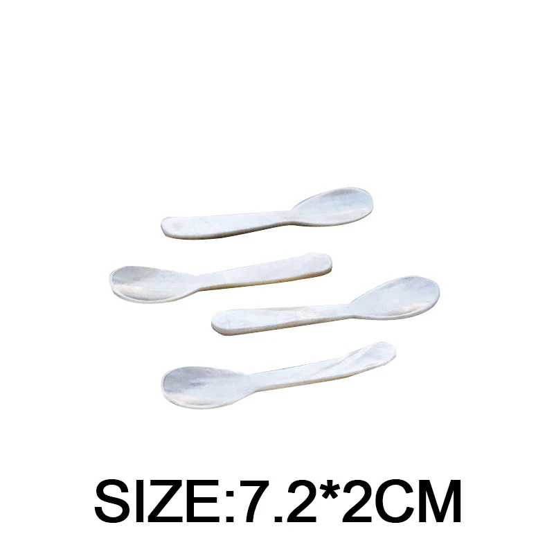 1PC Natural Conch Shell Ice Cream Coffee Spoon Caviar Mother of Pearl Seashells Stirring Spoons Teaspoon Kitchen Tool - купить по