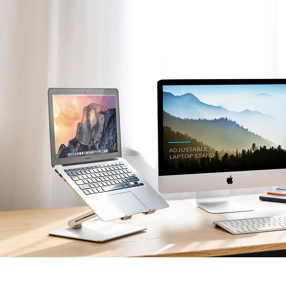 

LARICARE Stable Aluminum Stand Height Adjustable Desk Notebook Stands