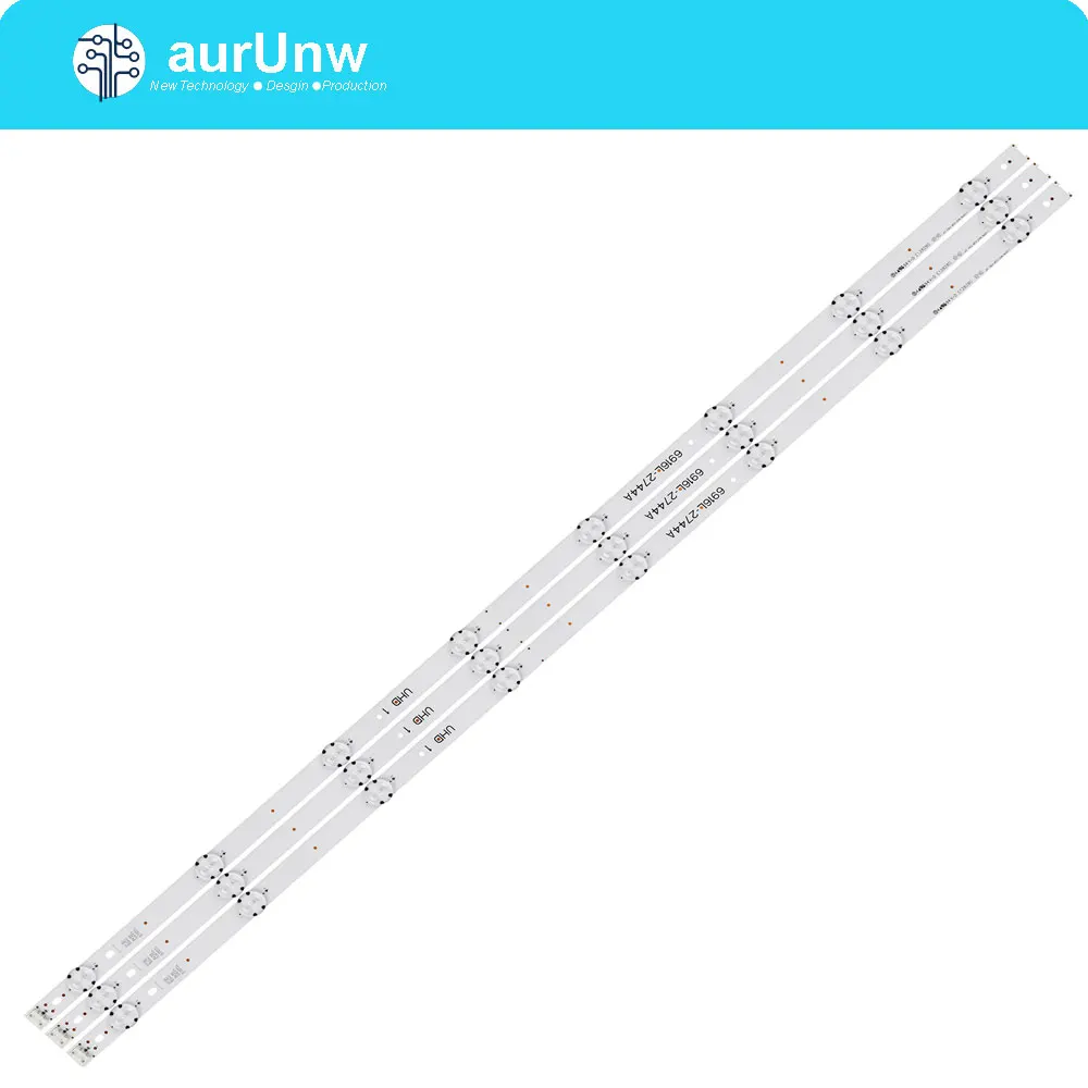 

Светодиодная лента для подсветки LG, 9 ламп для LG 43 "V16 ART3 2563 6916L-2563A 43uH6500 lc430dgg LC430DUE fj m1 A1 M2 43UH676V 43UH650V