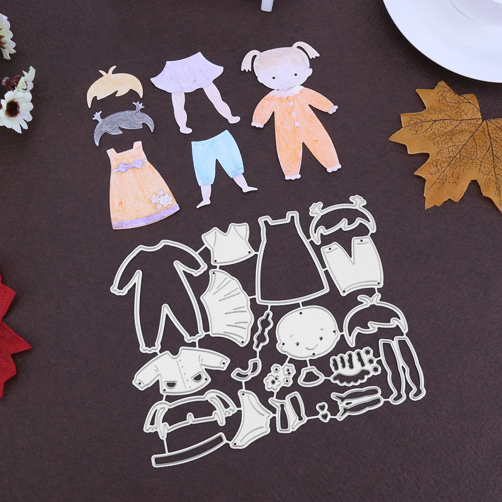 girl human fairy mushroom log house cartoon flower animals letter tool metal cutting dies diy make funny cards handmade die cut free global shipping