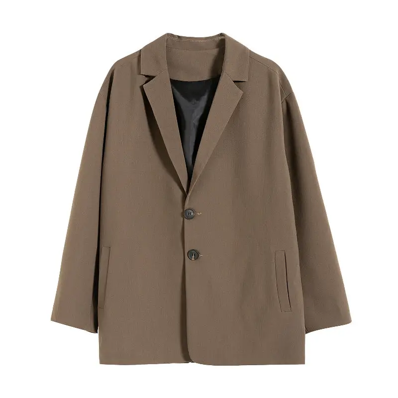 

Autumn Korean Style Oversize Blazer Men's Fashion Solid Color Business Casual Dress Jacket Men Streetwear Loose Suit Jacket Mens