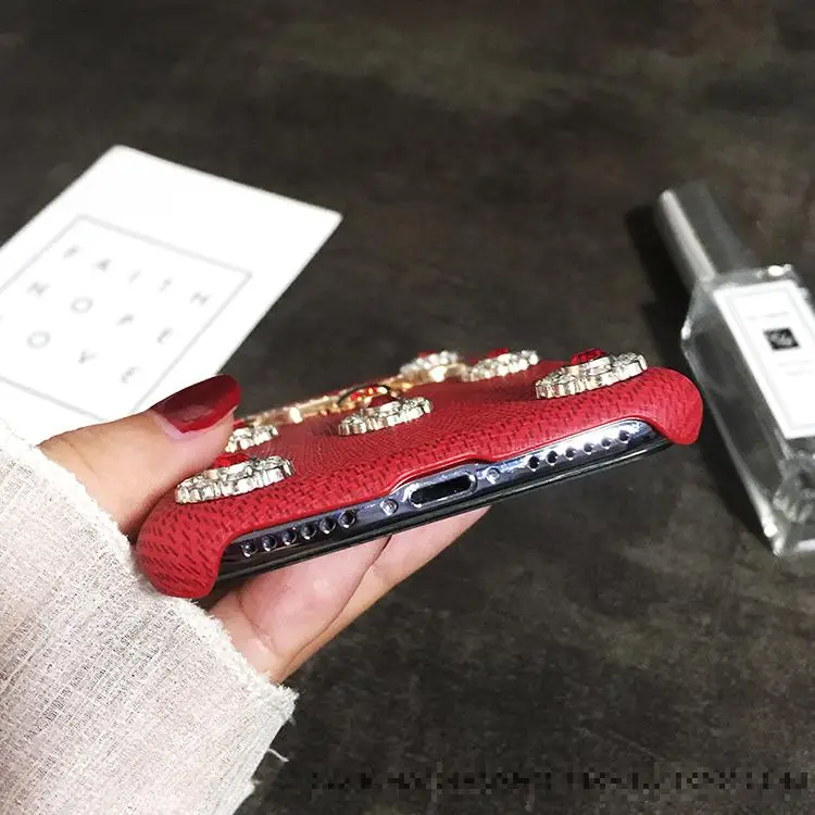 

Fashion 3d Bee Bling Glitter Crystal Diamond Phone Cover Case For Iphone X 11 pro Xs Max Xr 10 8 7 6 6s Plus Hard Coque Fundas