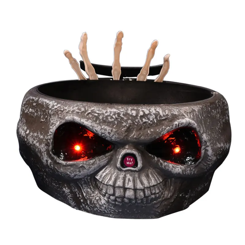 

Halloween Ghost Festival Decoration Supplies Tricky and Scary Electric Ghost Hand Fruit Plate Decor Props for Bar Haunted House