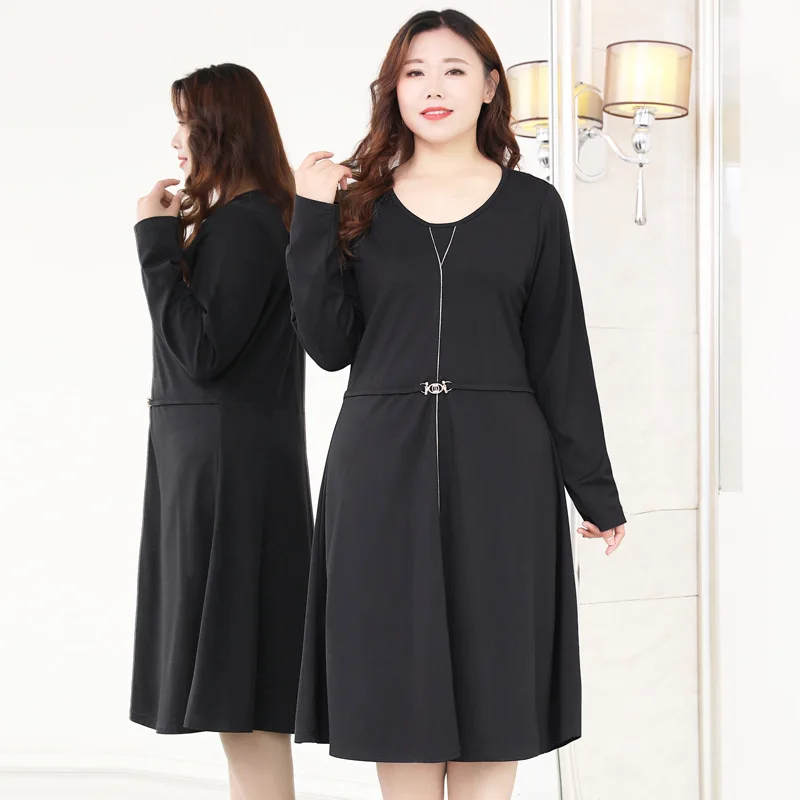 

Женское платье с длинным рукавом, большие размеры от 4XL до 10XL