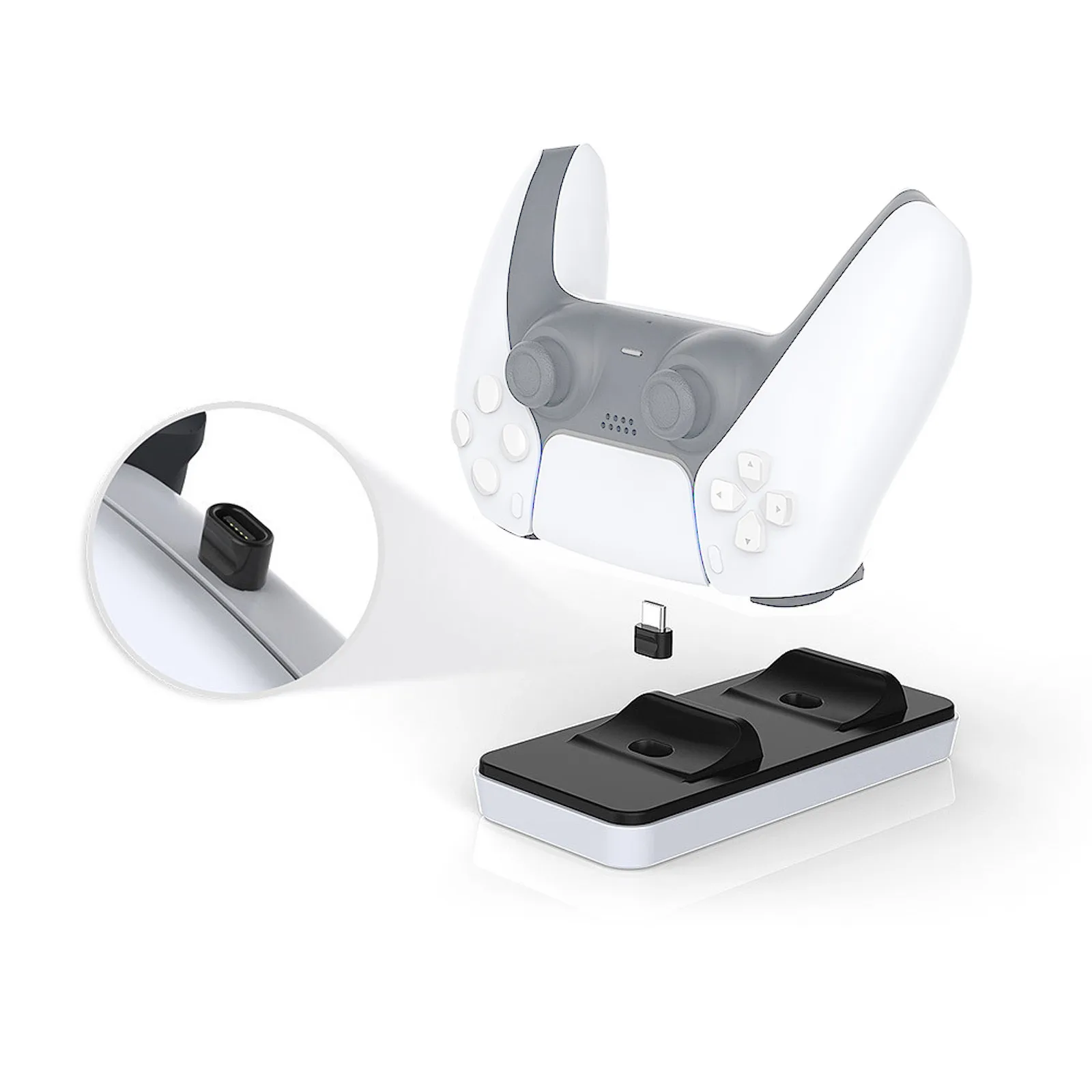Зарядная док-станция с контроллером Dual Sense двойное зарядное устройство USB для