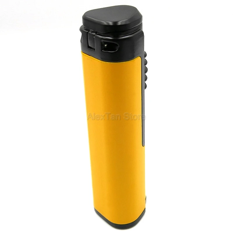 COHIBA популярная металлическая ветрозащитная 1 фонарь, струйный огонь, сигарета, зажигалка, аксессуары для сигар с подарочной коробкой