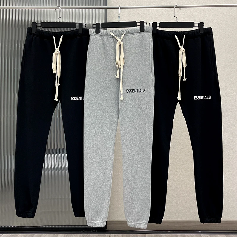 

Спортивные штаны большого размера для мужчин и женщин, повседневные спортивные штаны из чистого хлопка с буквенным принтом в стиле хип-хоп, ...