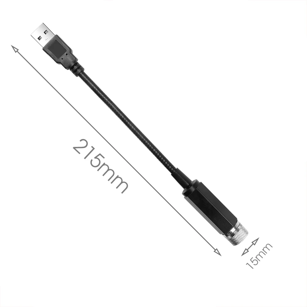 Автомобильный атмосферный светильник USB звездное небо украшение Звездный