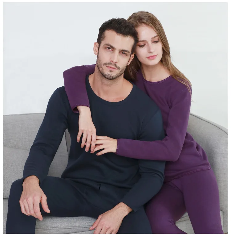 Новый стиль комплект теплого термобелья из плотного бархата подштанники для