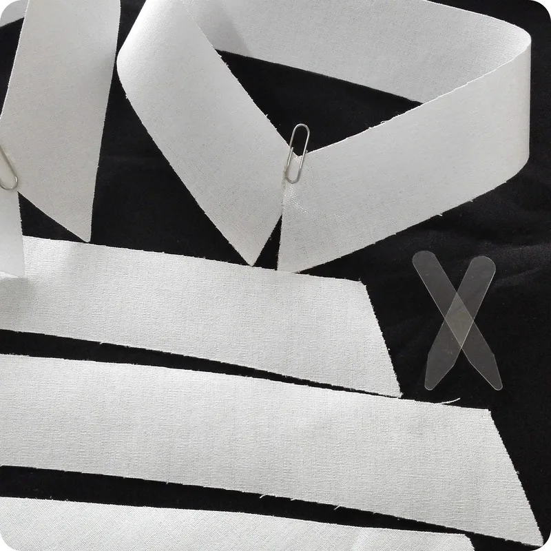 

2m/lot Cotton Collar Lining Fabric Shirt Suit Dress Liner Hard Feel Clothing Accessories Home Textiles Apparel High Temperature