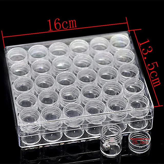 Алмазная коробка для рисования Аксессуары инструментов прозрачная пластиковая