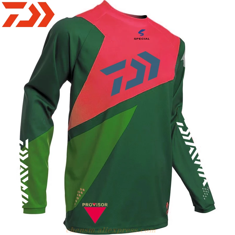 

2021 DAIWA New Style Fishing Clothing Cool Max Sunscreen Anti-uv Breathable Coat Long Sleeve Summer Fishing Size XS-5XL Shirt