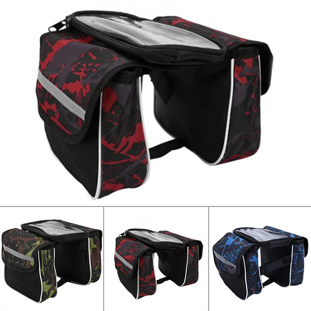 

Cycle Bicycle Bag Bike Double Side Panniers Rear Rack Tail Seat Trunk Bag 16*12.5*7.5cm