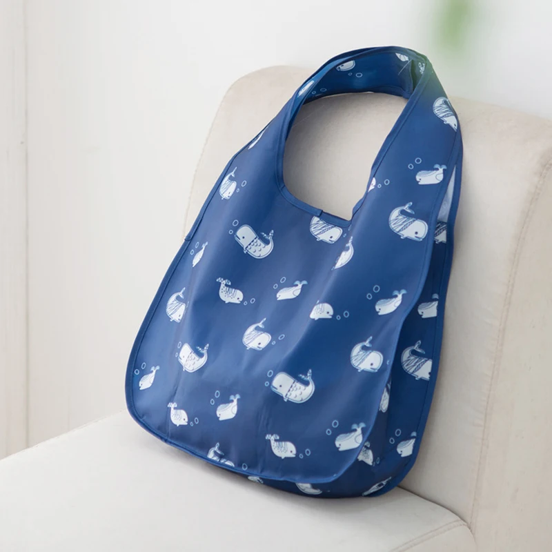 46*63 см Женская водонепроницаемая многоразовая Складная хозяйственная сумка-тоут