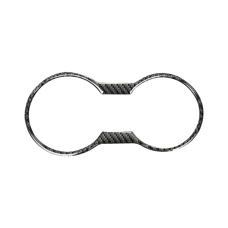 

Cup Holder Cover Frame Trim Carbon Fiber for Ford Mustang 2015 2016 2017 2018 2019 2020 Interior Accessories