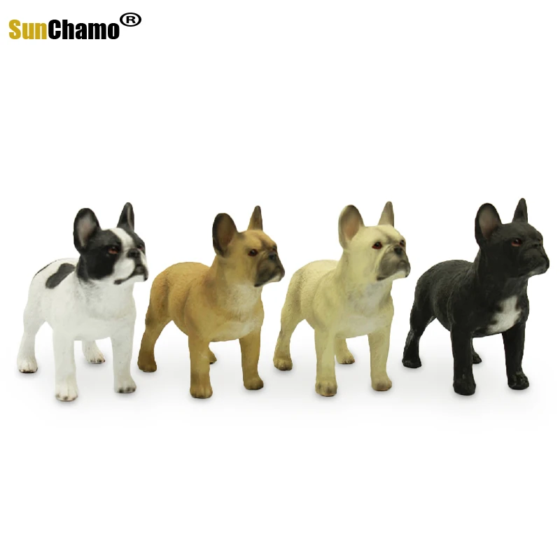 Новая модель моделирования Французский бульдог из смолы корова метод украшения