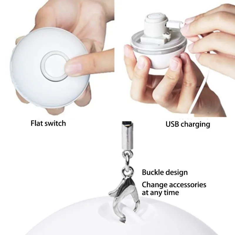 Электрический шарик для домашних животных цветной светодиодный вращающийся