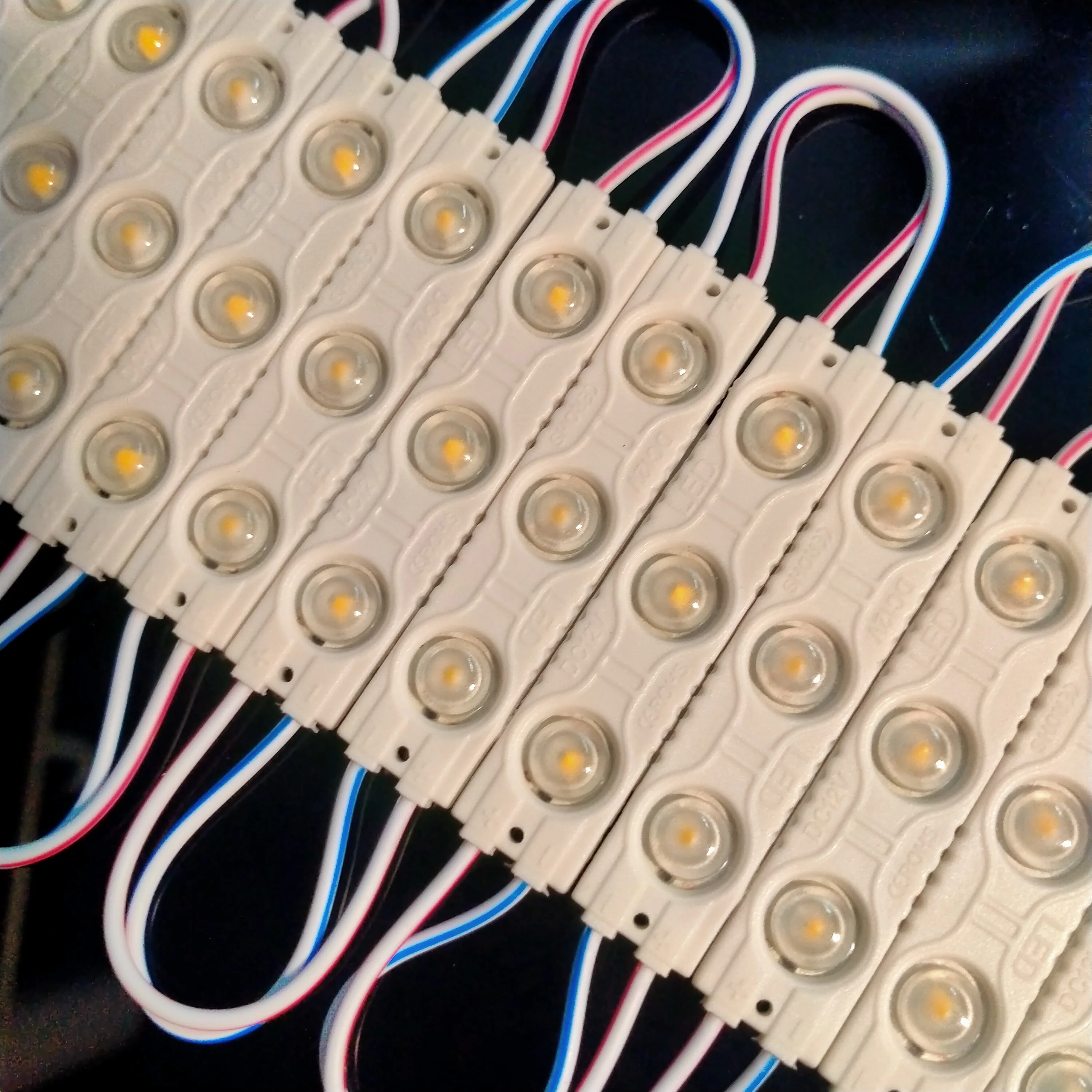 10 шт./лот 12 в водонепроницаемый 2835 3 светодиода 1 5 Вт Светодиодный модуль литья под